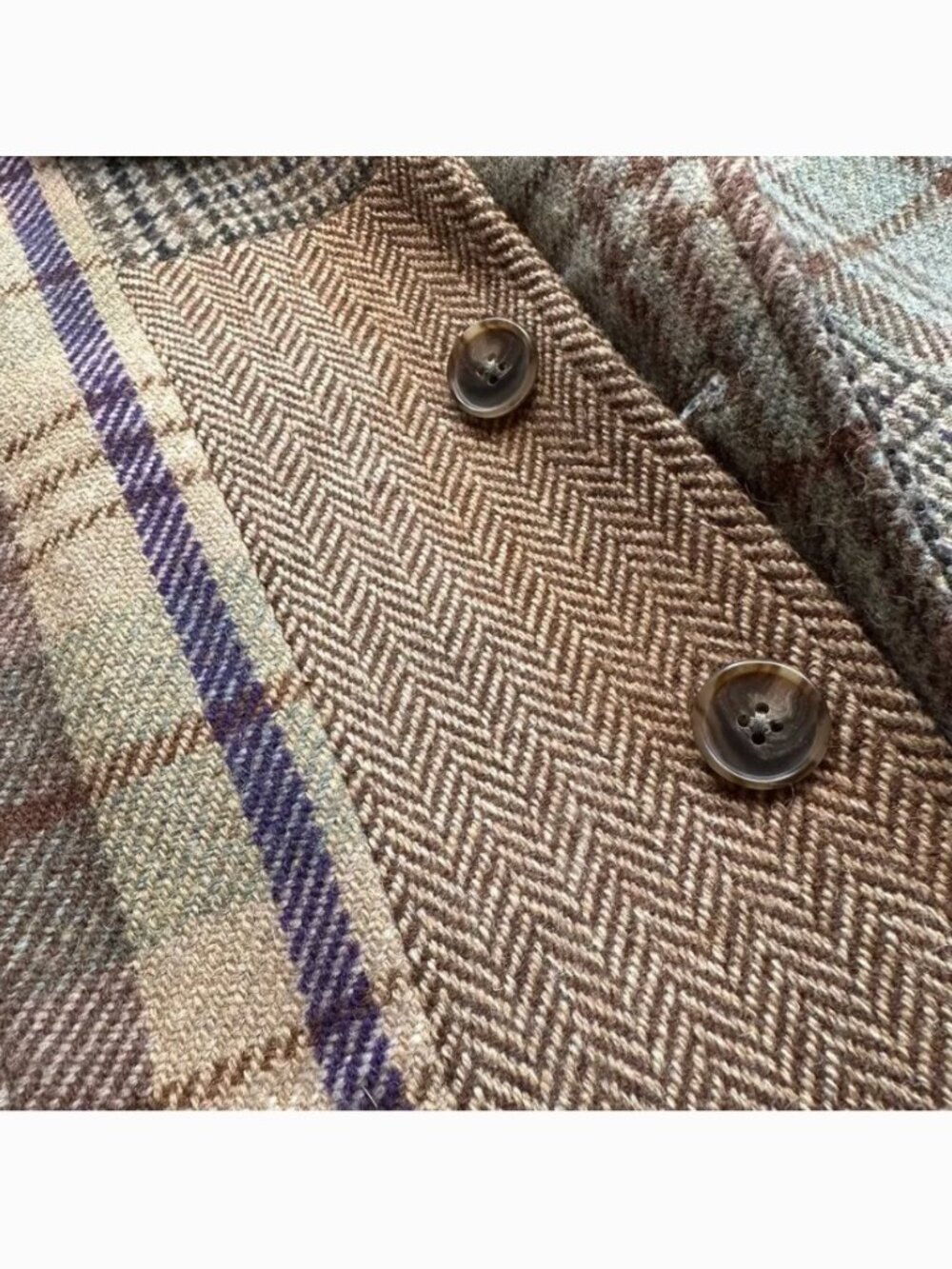 Polo Ralph Lauren Italian Wool Blend Patchwork Plaid Blazer 4 - Picture 6 of 9